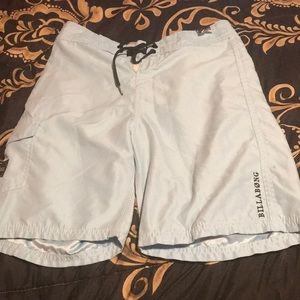 Billabong light blue swim trunks